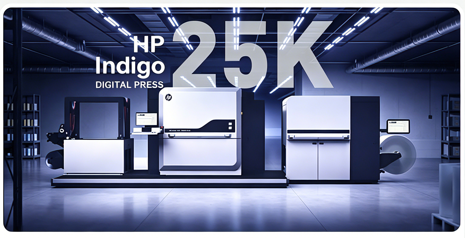 HP Indigo 25K digital printing press for coffee packaging